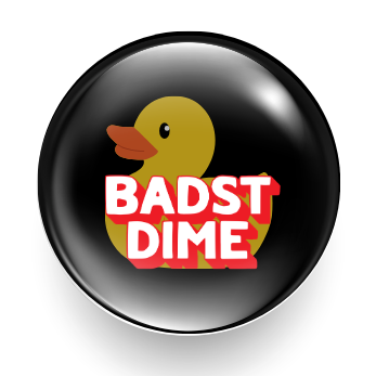 BADST Duck Number Pin