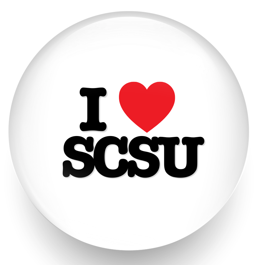 I Love SCSU Pin