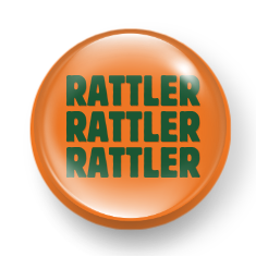 Orange Rattler Pin
